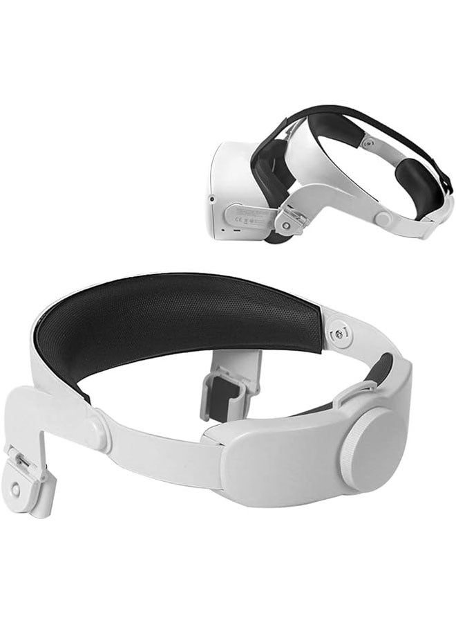 Oculus Quest 2 VR headset adjustable halo straps, Oculus Quest VR gaming headset compatible headpads, VR accessory fit - Image 1