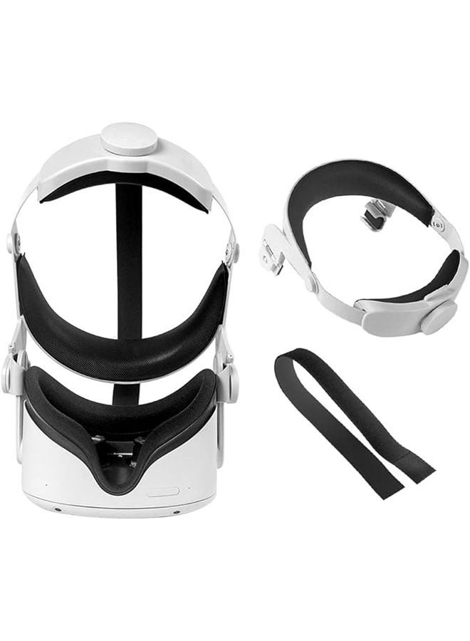 Oculus Quest 2 VR headset adjustable halo straps, Oculus Quest VR gaming headset compatible headpads, VR accessory fit - Image 5