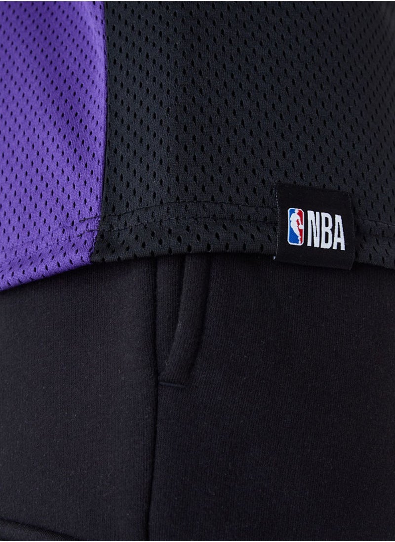 NEW ERA - Los Angeles Lakers Graphic Mesh Oversized T-Shirt - Image 1
