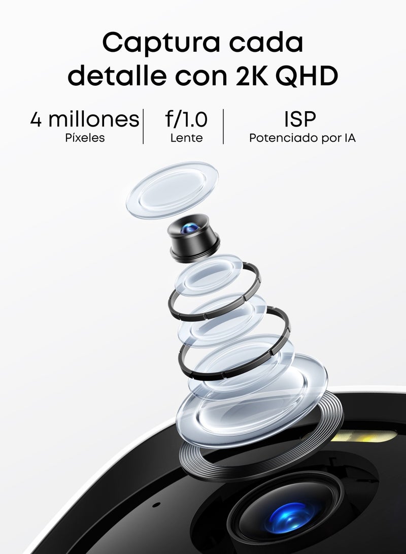 eufy eufy Security eufyCam E40 Add-On Camera, Outdoor Wireless Solar Security Camera, 2K with Integrated Solar Panel, MaxColor Night Vision, Face Recognition AI, Expandable Local Storage, No Monthly Fee - Image 2