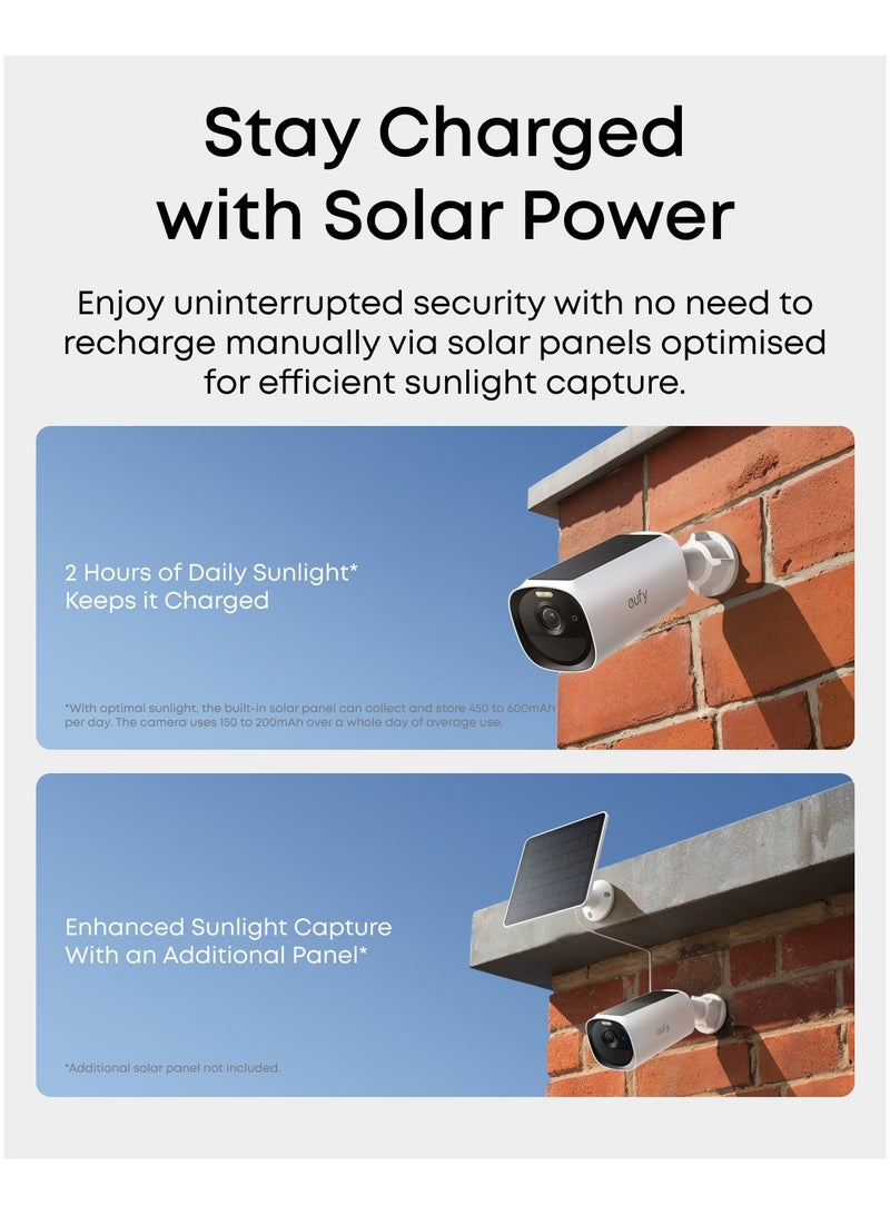 eufy eufy Security eufyCam E40 Add-On Camera, Outdoor Wireless Solar Security Camera, 2K with Integrated Solar Panel, MaxColor Night Vision, Face Recognition AI, Expandable Local Storage, No Monthly Fee - Image 4
