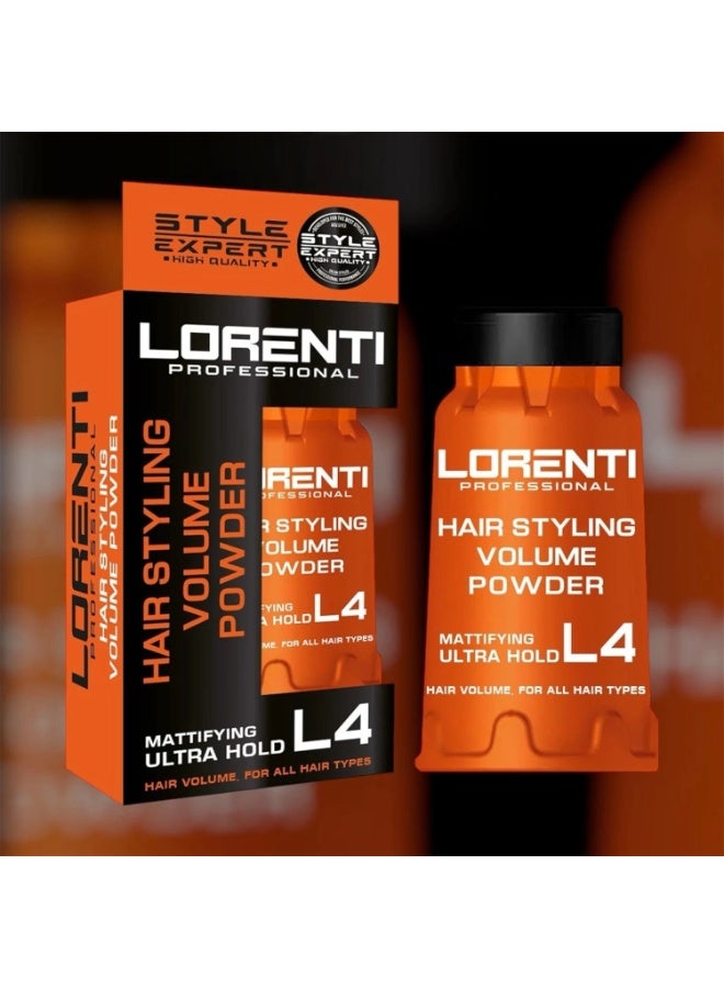 لورنتي بودرة تصفيف الشعر لورينتي L4 | بودرة فائقة القوة لتكثيف الشعر ومنع اللمعان، 30 غرام - Image 2
