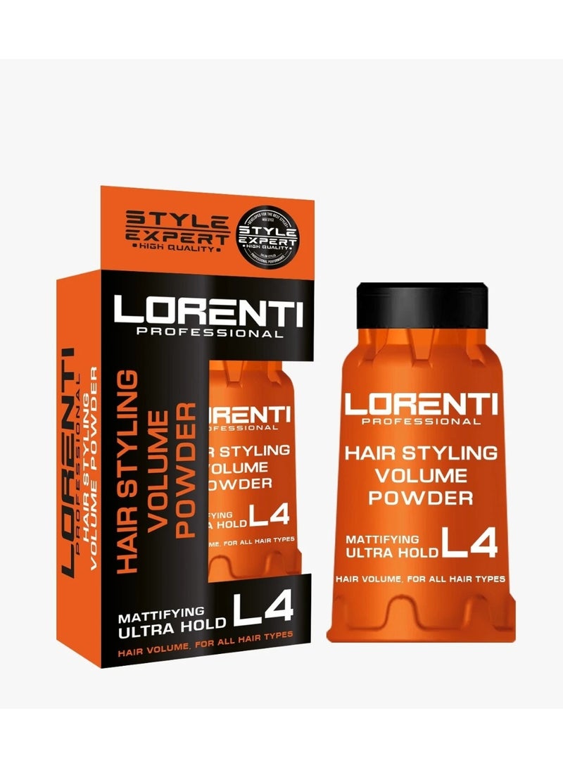 لورنتي بودرة تصفيف الشعر لورينتي L4 | بودرة فائقة القوة لتكثيف الشعر ومنع اللمعان، 30 غرام - Image 3