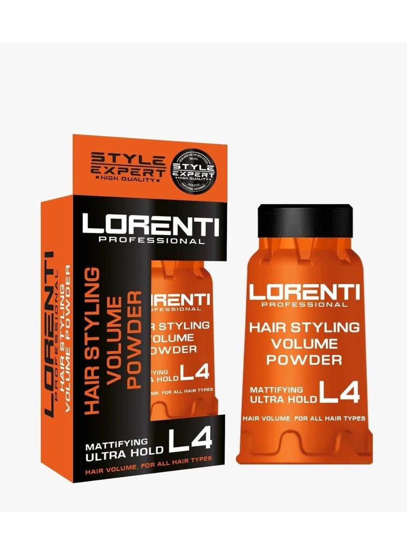 لورنتي بودرة تصفيف الشعر لورينتي L4 | بودرة فائقة القوة لتكثيف الشعر ومنع اللمعان، 30 غرام - Image 4