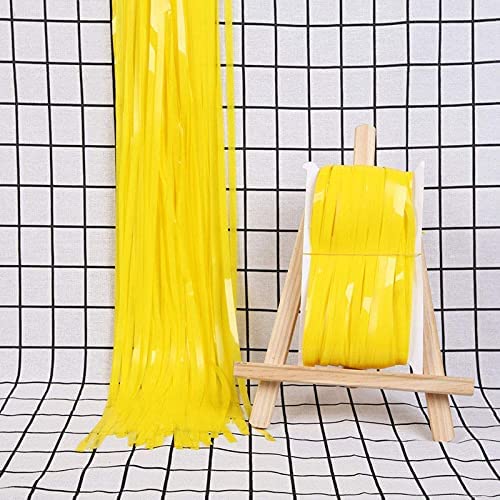 flavouredlove Pastel Color Foil Fringe Curtain(s) 3x6 Feet Each for Birthday, Anniversaries, Graduation, Retirement, Baby Shower Decoration (Pack of 1, Pastel Yellow) - Image 4