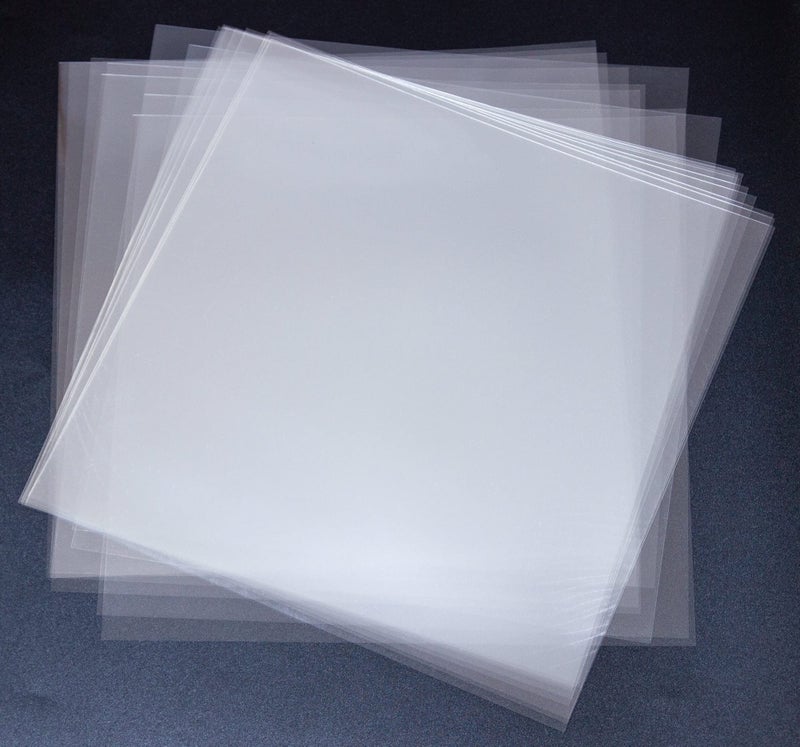 neglex 20PCS 4 Mil Blank Mylar Stencil Sheets, 12 X 12 Inch Clear Plastic Sheets for Cricut Crafts and Cutting Machine - Image 1