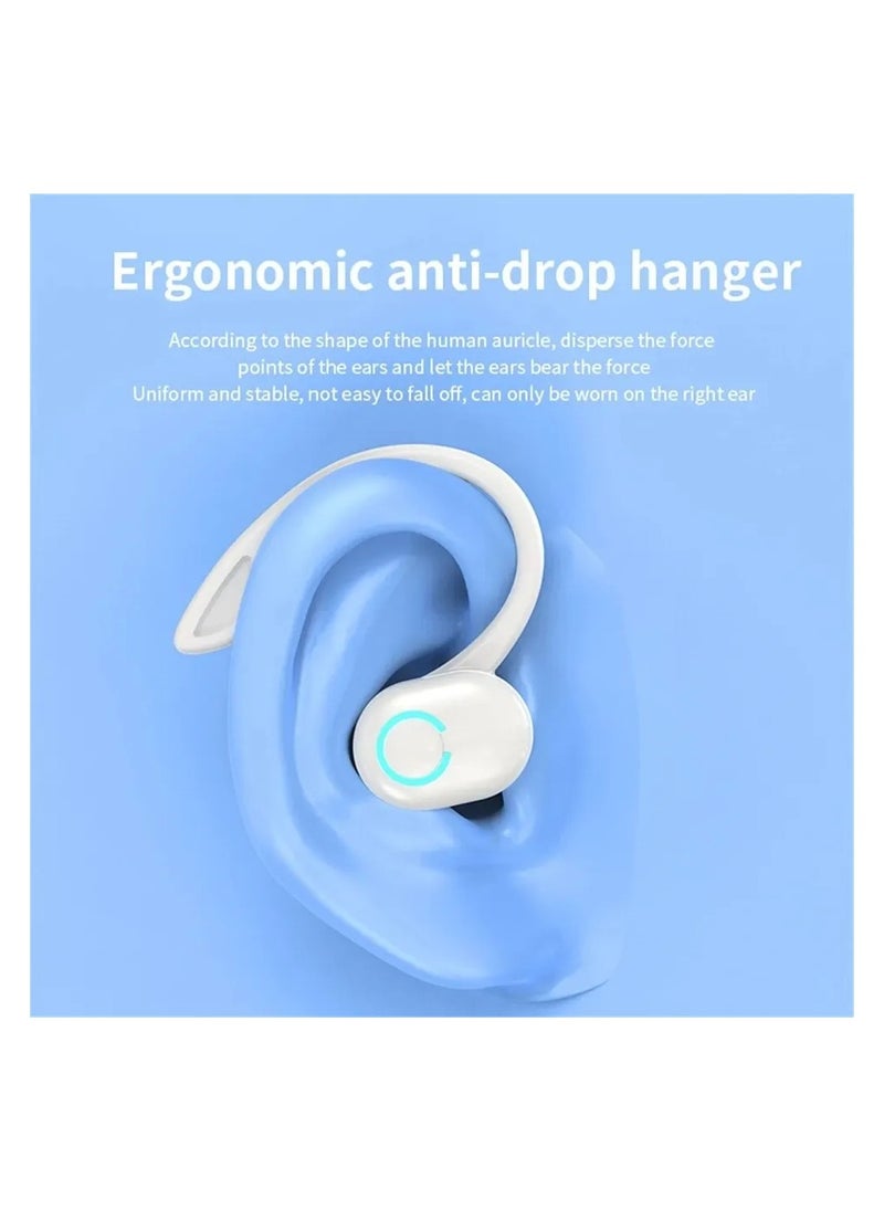 Generic - Single Bluetooth Headset White Enjoy crystal-clear voice calls with high-fidelity sound quality Water-resistant design Don't let sweat or rain stop you from enjoying your music during workouts or outdoor activities Water-resistant design Single hands-free design Keep your hands free and stay safe while driving or working TWS Technology Enjoy true wireless freedom with TWS technology, eliminating the need for wires or cables - Image 1