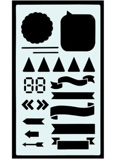 Peter Pauper Press Dotted Journal Stencil Set (Over 300 Designs That Are Great For Bullet Journaling Planners And Notebooks) (English Telugu And German Edition)  - Image 4
