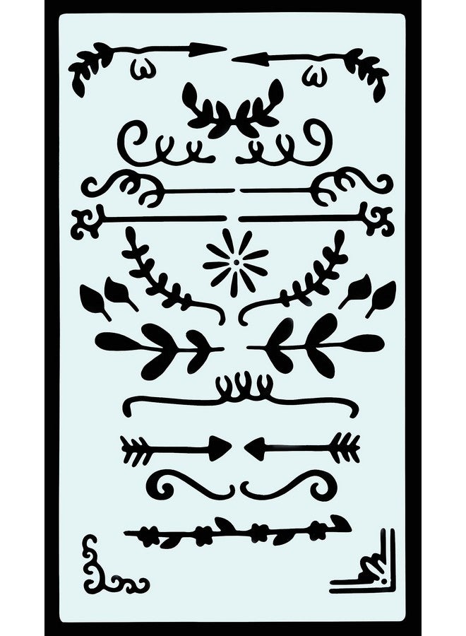 Peter Pauper Press Dotted Journal Stencil Set (Over 300 Designs That Are Great For Bullet Journaling Planners And Notebooks) (English Telugu And German Edition)  - Image 3