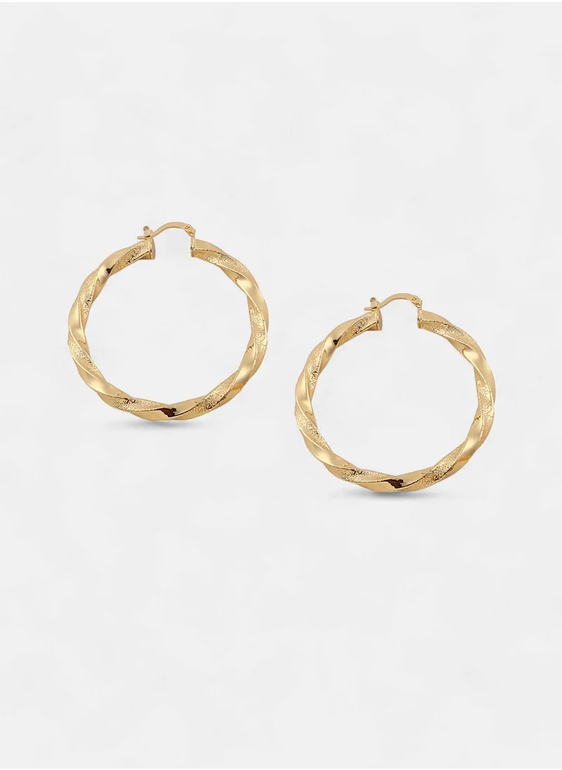 سوهي Contemporary TwistedHoop Earrings