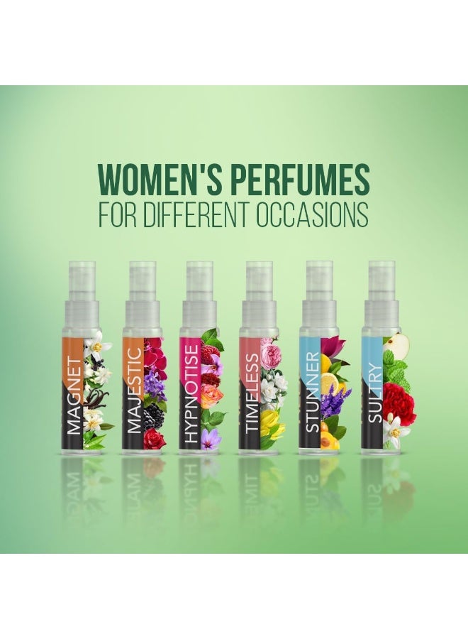 NEUD XPOSE YOURSELF عطور جيب فاخرة NEUD للنساء تدوم طويلاً EDP - 6 زجاجات سعة 10 مل لكل منها - Image 2