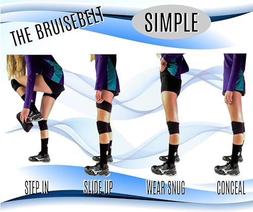 nahdeh Volleyball Diving Hip Protection - Bruisebelt (Black, Small 29" to 32") - Image 3