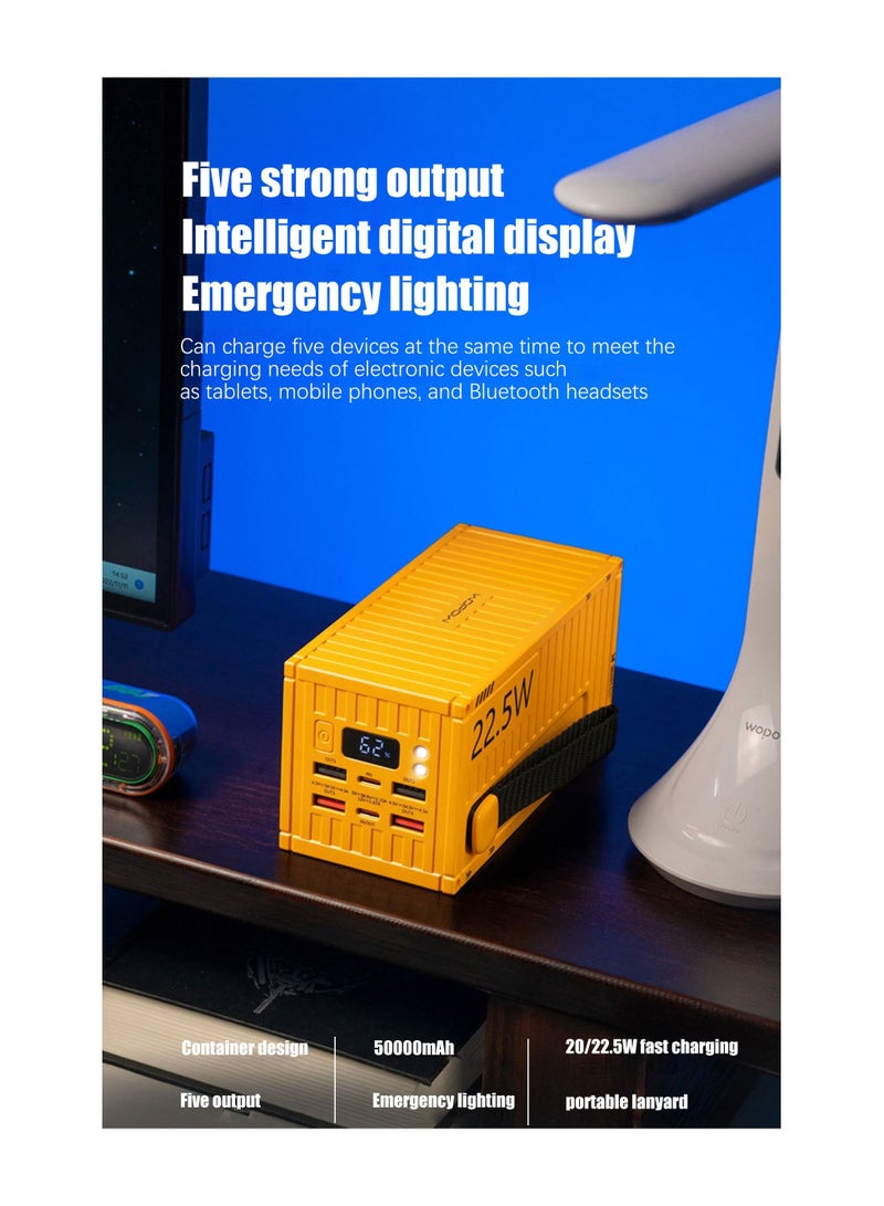 وبو WOPOW PD35 22.5W حاوية شحن سريع باور بانك صغير محمول 50000 مللي أمبير - Image 5
