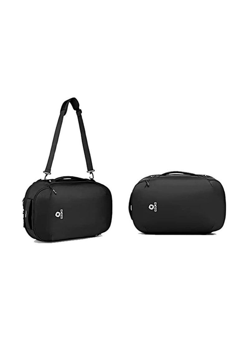 OZUKO - Ozuko 9216L Waterproof Large Capacity Backpack With Cell Phone Pocket And Shoe Pocket - Black - Image 1