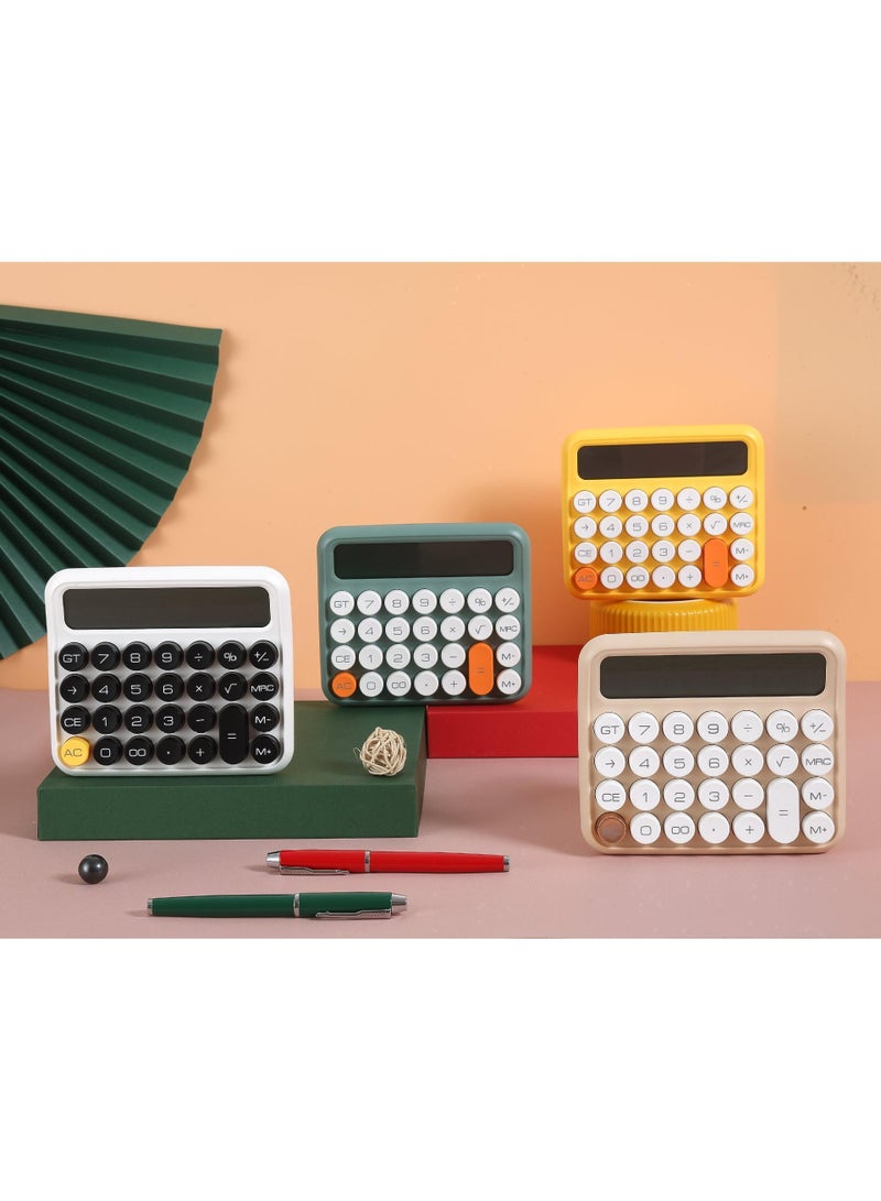 Sweet seven آلة حاسبة مكتبية - شاشة LCD كبيرة 12 رقم، آلة حاسبة قياسية أساسية بأزرار كبيرة للاستخدام في المدرسة، المنزل والأعمال (أصفر) - Image 4