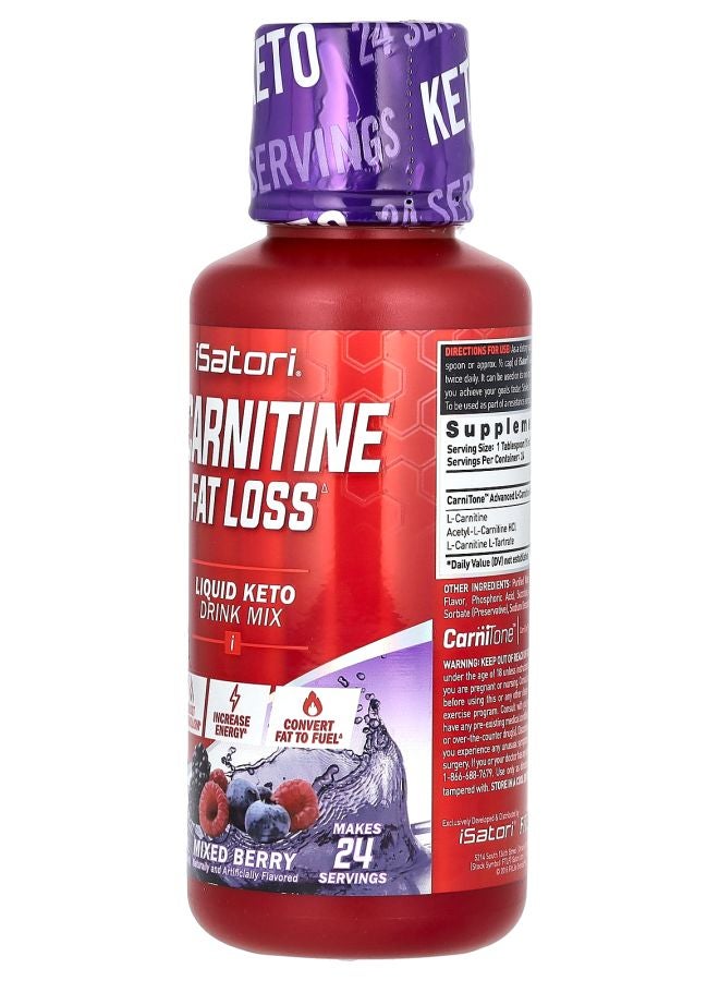 iSatori L-Carnitine Mixed Berry 12 fl oz (360 ml) - Image 2