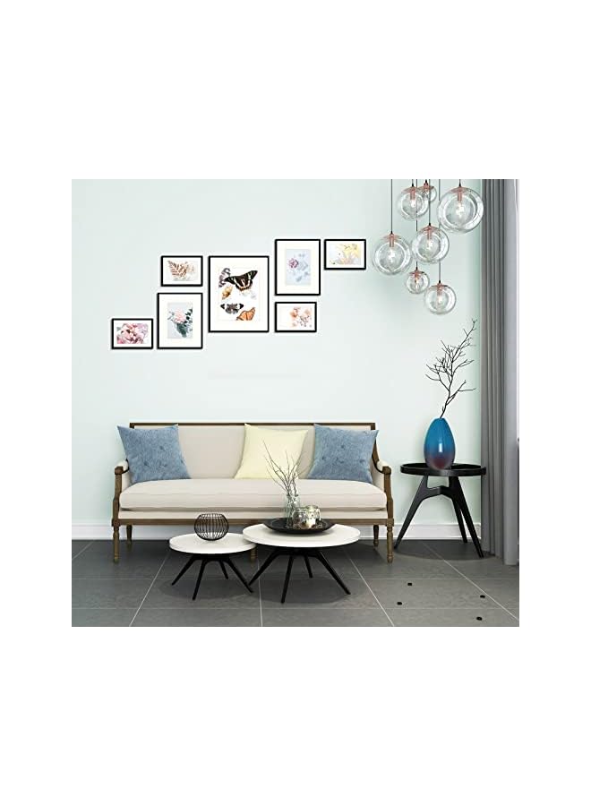 The Bros 7 Pack Frames for One 11x14, Two 8x10, and Four 5x7 Pictures. Aluminum Photos Frame for Wall or Tabletop Display (Black) - Image 3