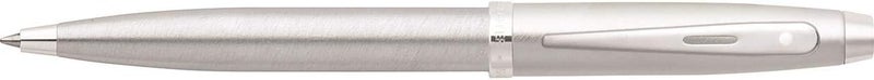 Sheaffer 100 Brushed Chrome Ballpoint Pen with Chrome Trim - Image 1