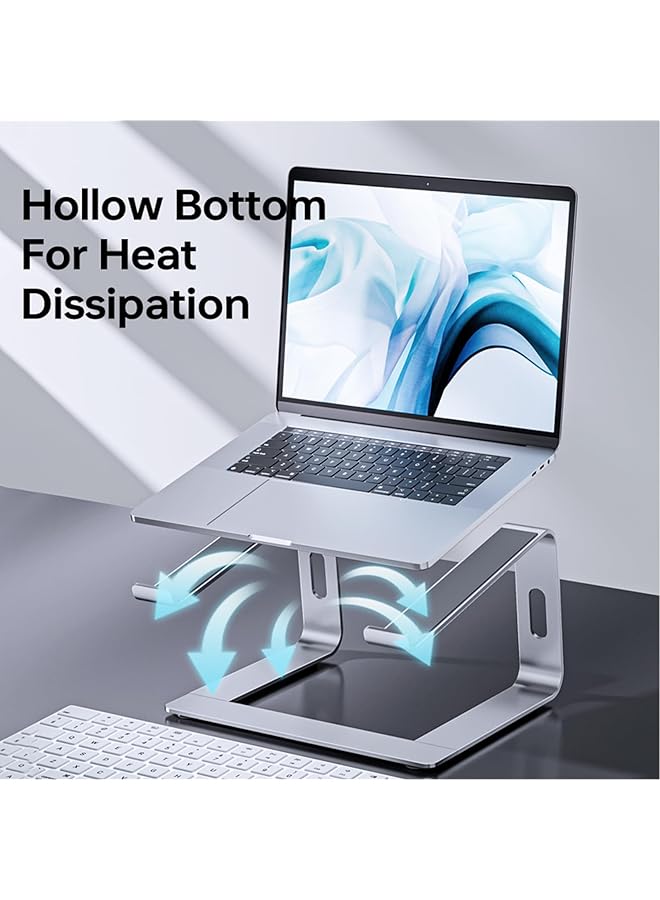 erorex Laptop Stand Ergonomic Aluminum Laptop Computer Stand Detachable Laptop Riser Notebook Holder Stand Compatible With Macbook Air Pro Dell Xps Hp Lenovo More 10 15.6” Laptops  - Image 3