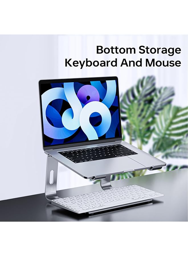 erorex Laptop Stand Ergonomic Aluminum Laptop Computer Stand Detachable Laptop Riser Notebook Holder Stand Compatible With Macbook Air Pro Dell Xps Hp Lenovo More 10 15.6” Laptops  - Image 4
