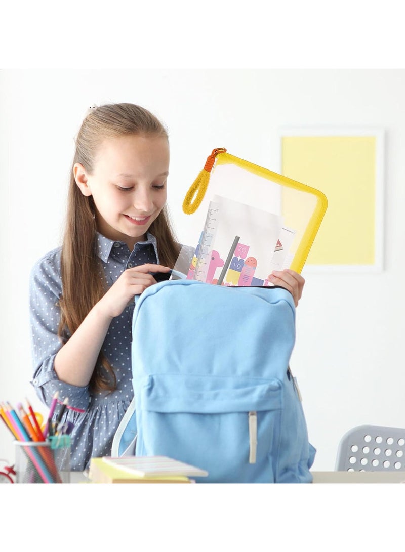 4Pcs Expanding File Folder - Portable Accordion Expanding File Folders, Expanding File Folder for Paper Projects with Carrying Handle | New Expanding File Organizer - Image 4