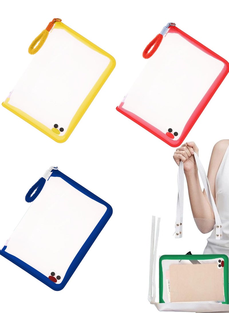 4Pcs Expanding File Folder - Portable Accordion Expanding File Folders, Expanding File Folder for Paper Projects with Carrying Handle | New Expanding File Organizer - Image 1
