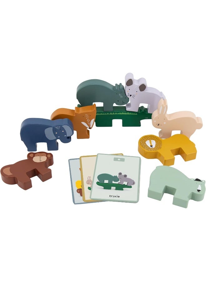 Trixie Wooden Animal Stacking Game - Image 2