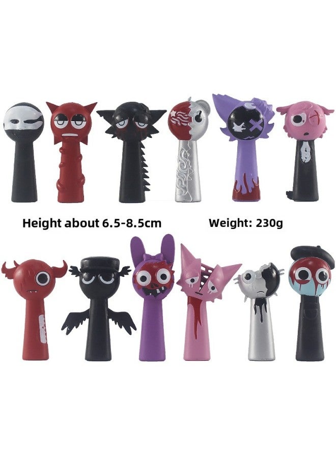 Sprunki Doll Rhythm Box Hand Ornaments 12 Bags 250g-Color:12 Models Of Fifth Generation  - Image 1