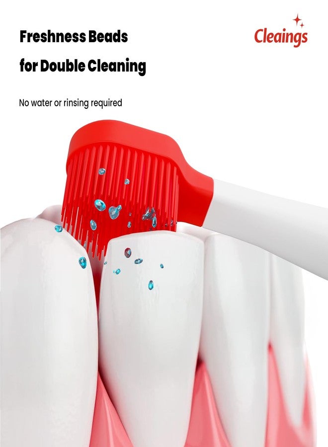 cleaings مجموعة فرشاة أسنان صغيرة للاستخدام مرة واحدة من كلينجز مع معجون أسنان وعود أسنان - مستلزمات سفر محمولة للنساء والرجال، مثالية للتخييم والرحلات البرية والإجازات، 20 قطعة - بنكهة النعناع (عبوة واحدة) - Image 3