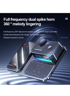 MOCOM T50 6-in-1 Magnetic Wireless Charger Stand with Bluetooth Speaker, Alarm Clock, Fast Charging Station for Phone, Watch, Earphones  - Image 3