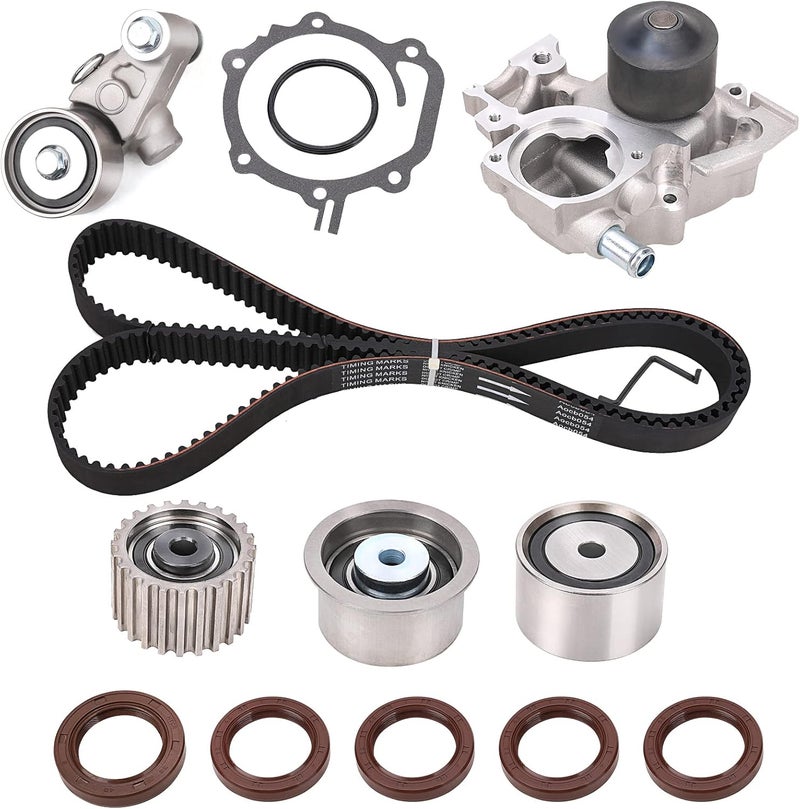 MNJWS Engine Timing Belt Water Pump Kit - Compatible with 2.5L 2006-2012 Subaru Forester, Impreza, Legacy, Outback EJ253 Engine - Replace TKF-006, TCK304, TCKWP304A - Image 1