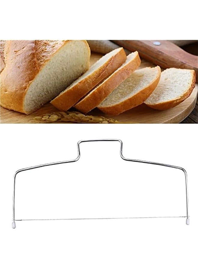 Cake Cutter,Stainless Steel 8 Gear Adjustable Wire Cake Cutter Cake Slicer Cake Leveler Cake Cutting Wire for Kitchen Accessories Baking Tools (One Wire) - Image 1