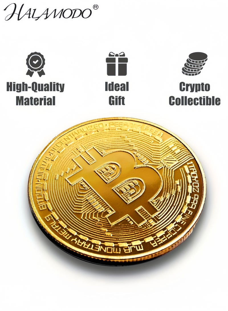 HALAMODO Gold Decorative Status Coin for Collection - Image 2