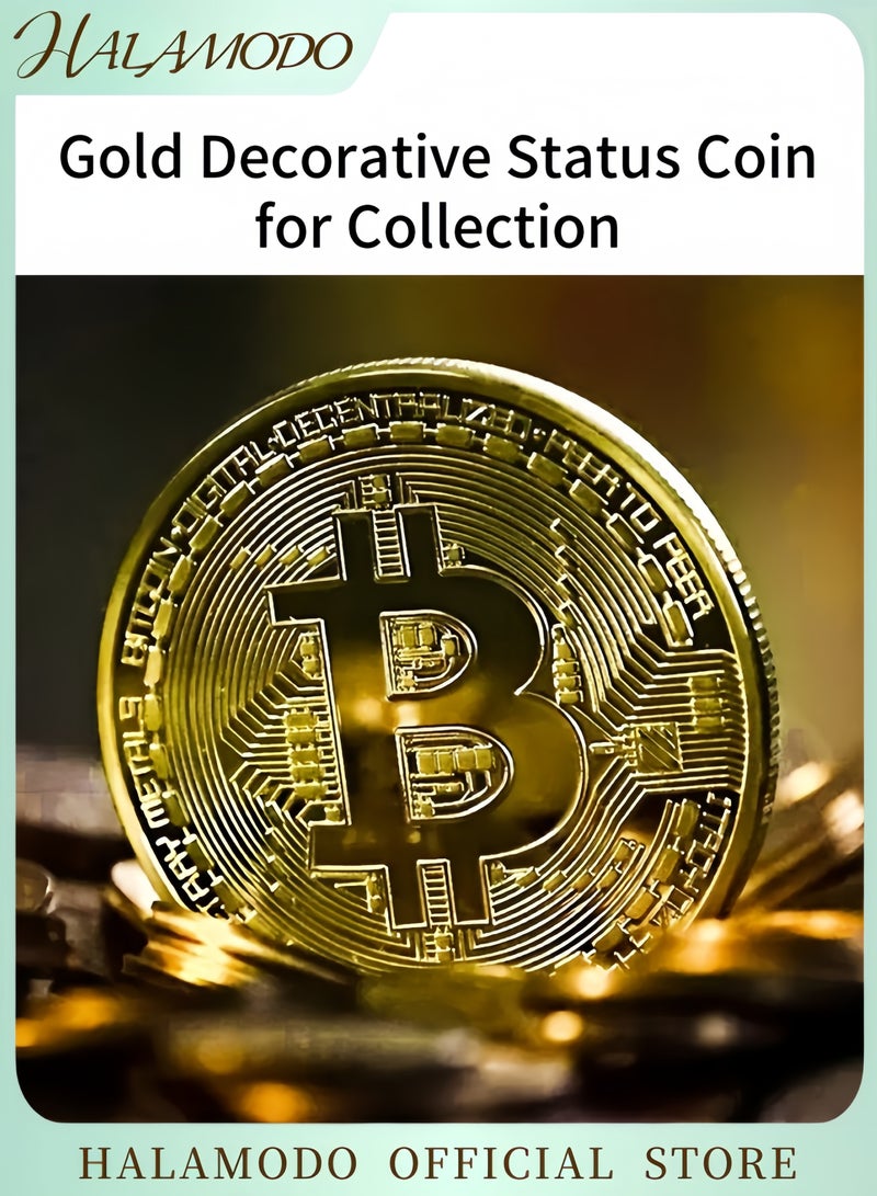 HALAMODO Gold Decorative Status Coin for Collection - Image 1