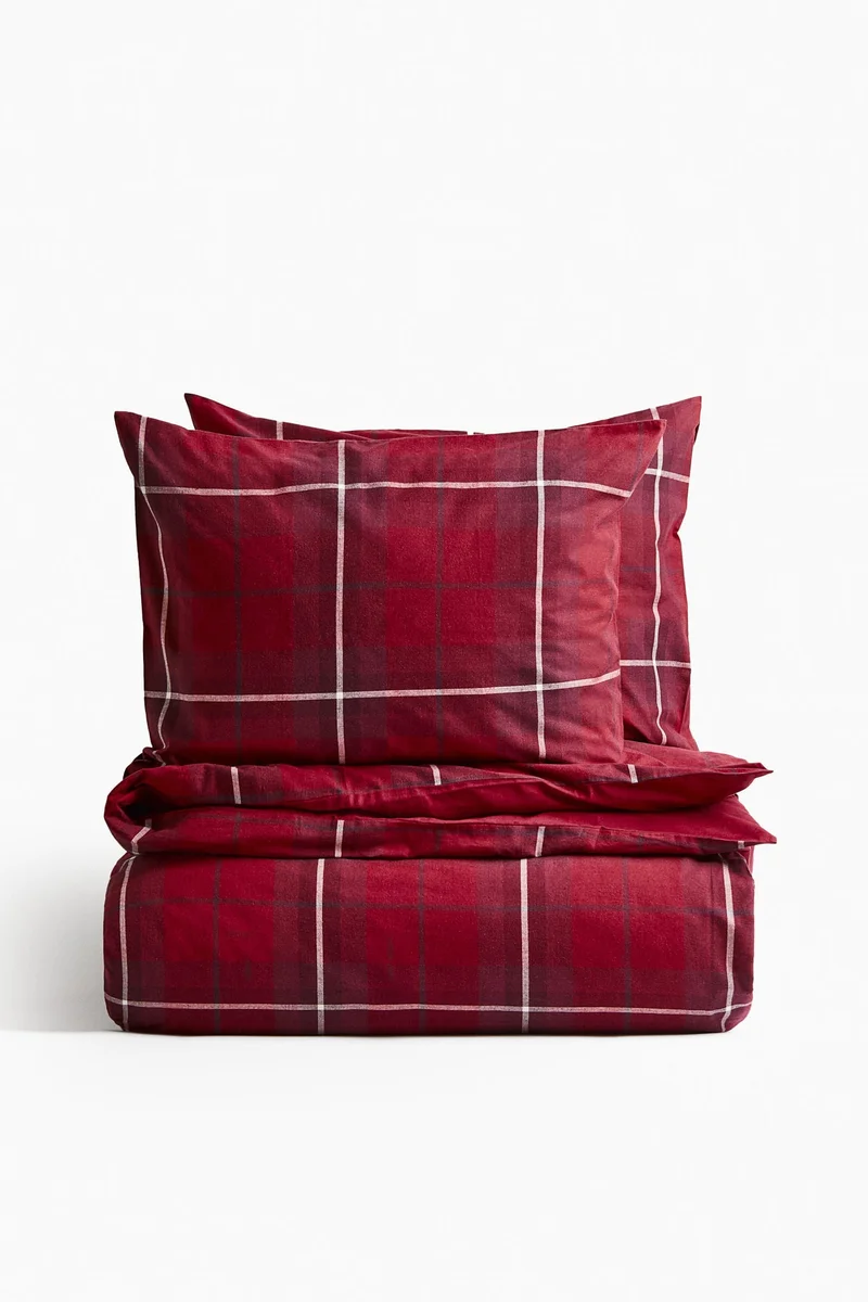 H&M Flannel double/king duvet cover set