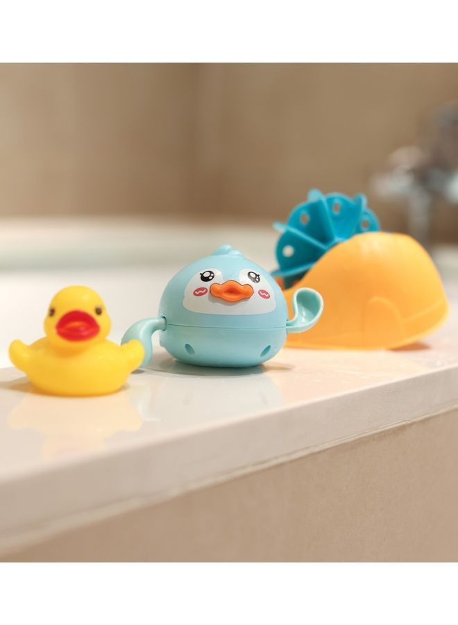 Moon Baby Bath Toys Mini Floating Duck With Accessories - Image 5