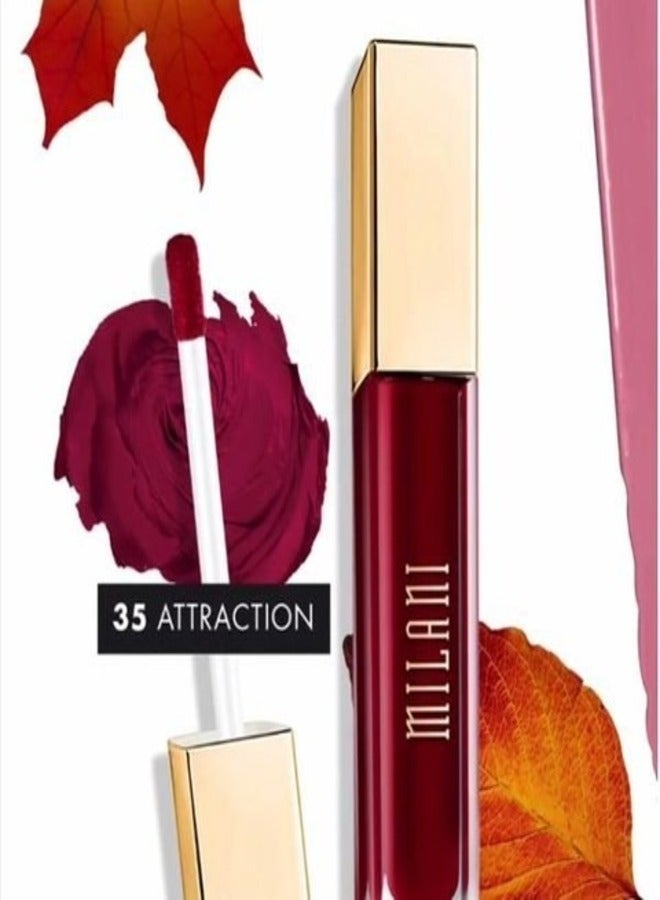 ميلاني كريم الشفاه ميلاني أموري غير اللامع، درجة 35 جاذبية، 6 جرام - أحمر شفاه سائل غير لامع يدوم طويلاً، تغطية كاملة - Image 5