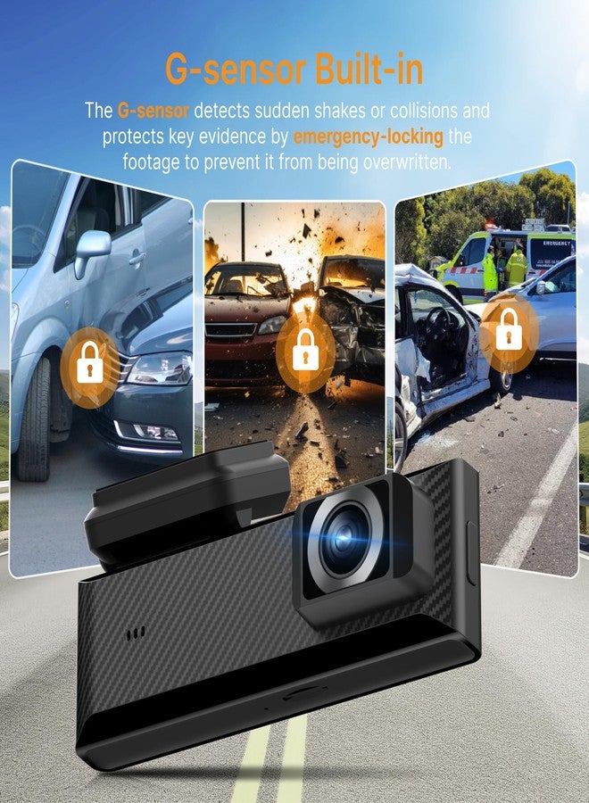 Miofive Dash Cam Mini 2, 2K+1080P FHD, Built-in Wi-Fi GPS Smart Dash Camera for Cars, 125° Wide-Angle FOV, HDR, Night Vision, G-Sensor, iOS/Android App, Loop Recording, Parking Monitor, Time-Lapse - Image 5