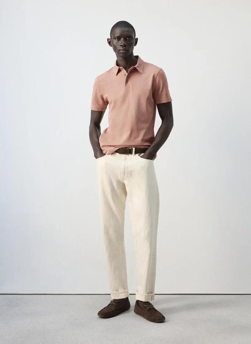 Mango Man  Slim fit piqué polo for Men | Best Price UAE