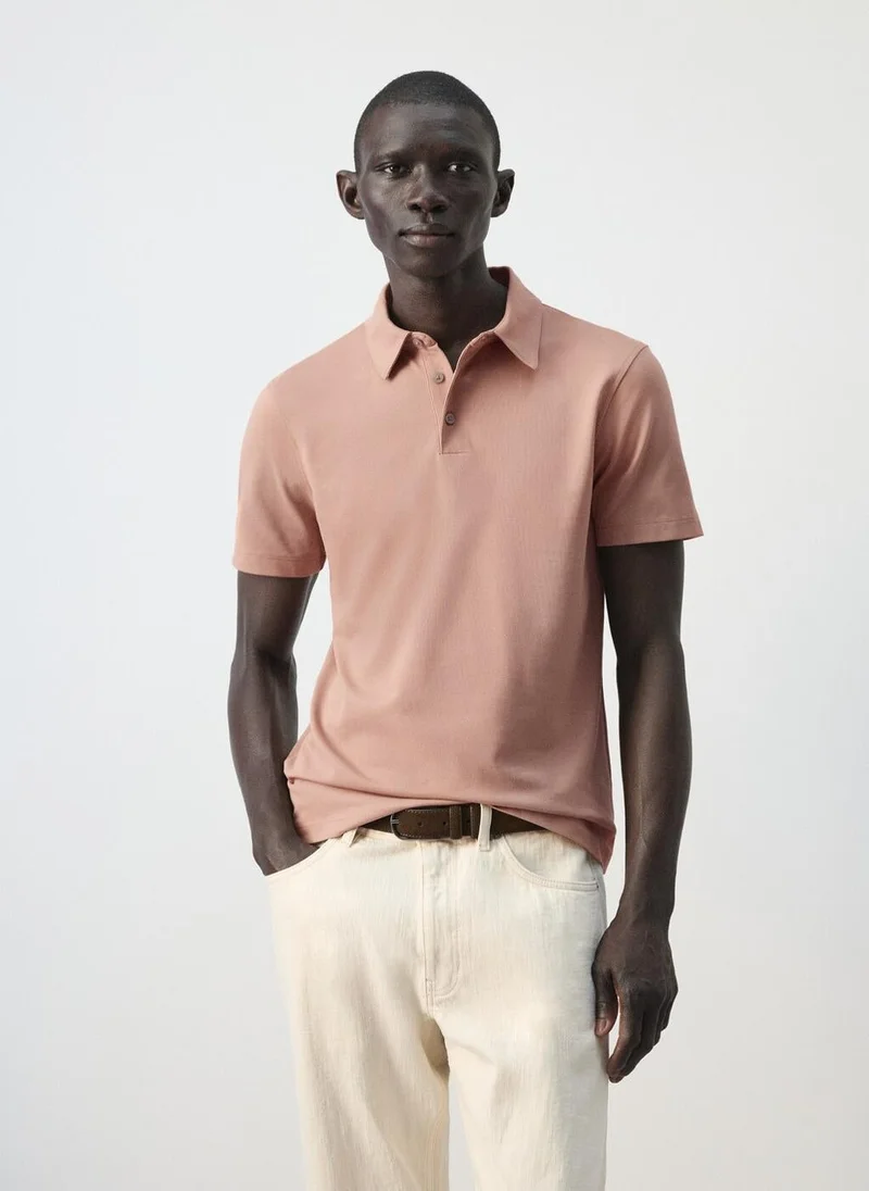 Mango Man  Slim fit piqué polo for Men | Best Price UAE