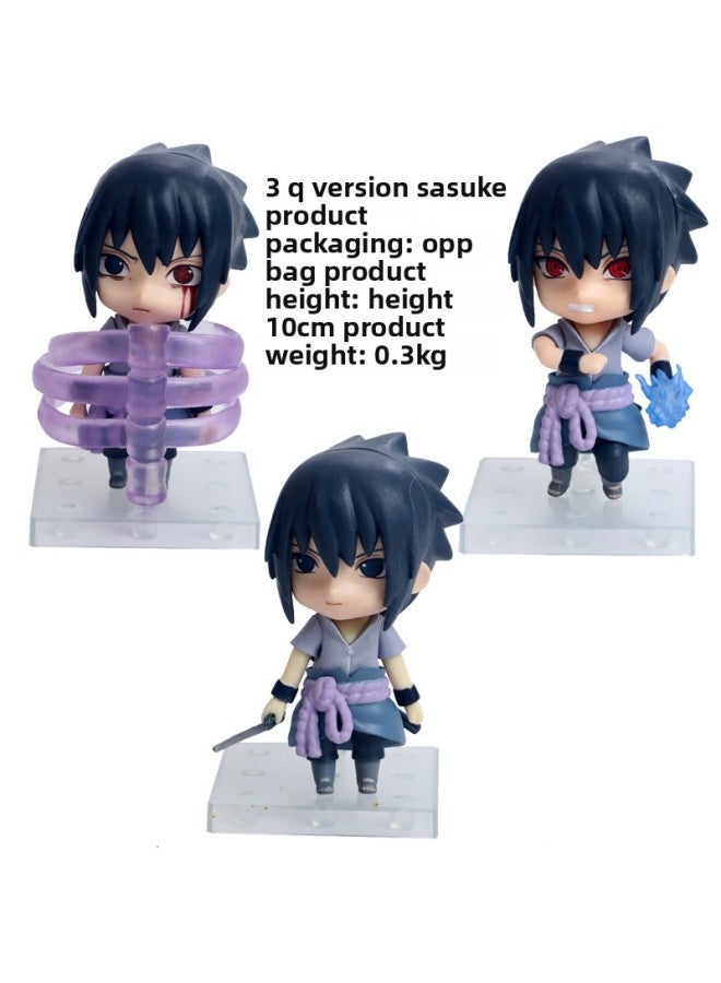 Hala Animation Huoying Hand 3 Q Kakashi Sakura Sasuke Naruto Set-Color:Q Version Of Naruto 20 Generations-Height:About 10cm High - Image 4