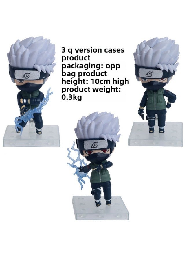 Hala Animation Huoying Hand 3 Q Kakashi Sakura Sasuke Naruto Set-Color:Q Version Of Naruto 20 Generations-Height:About 10cm High - Image 5