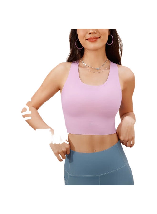 VFU Sports Bra For Women, Versatile, Shock-Absorbing, Suitable For Outdoor Wear, Yoga, Fitness Tank Top, Black, Size L - Image 2