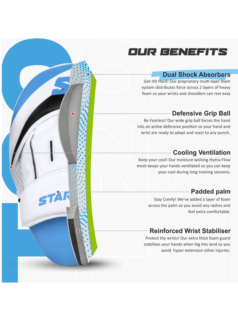 Starpro Boxing Mitts Vegan Leather Boxing Pads for Coaching in Boxing MMA Kickboxing and Martial Arts Men & Women Training Pads - Image 3