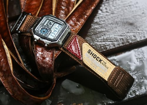 DAVILANE 18mm Watch Band Strap for Casio F-91W F-94W F-105W F-84W AE-1200 AE-1300 AE-1500WH W-215 W-216H W-217 W-218H SGW-300H,Rugged Nylon Sports Strap（Package Included: 2 X Casio Watch Bands） - Image 3