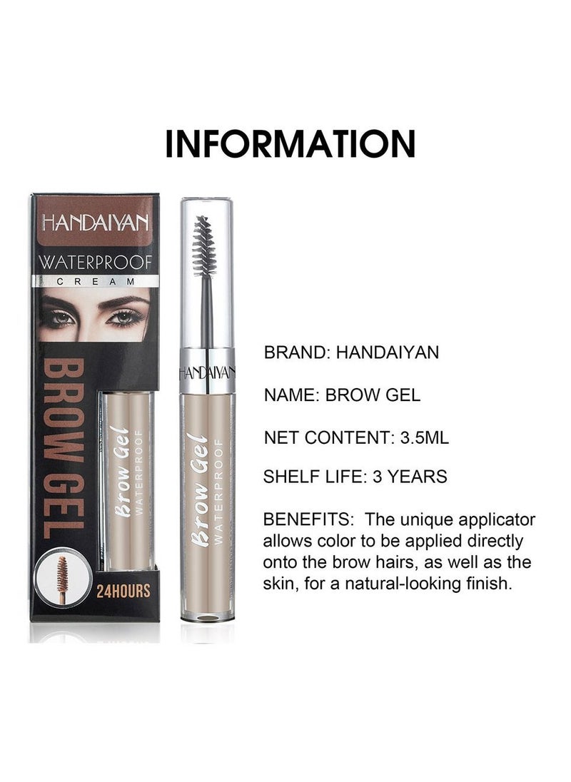 Handaiyan - Eyebrow Pomade Waterproof Long Lasting Gel Cream Brow Pomades Soap Brow Kit Wax Dipbrow Pomade Dip Brows Styling Wet,Soft Smooth Enhancers Highly Pigmented Eyebrow Color With Eyebrow Brush For Eyebrow - Image 1