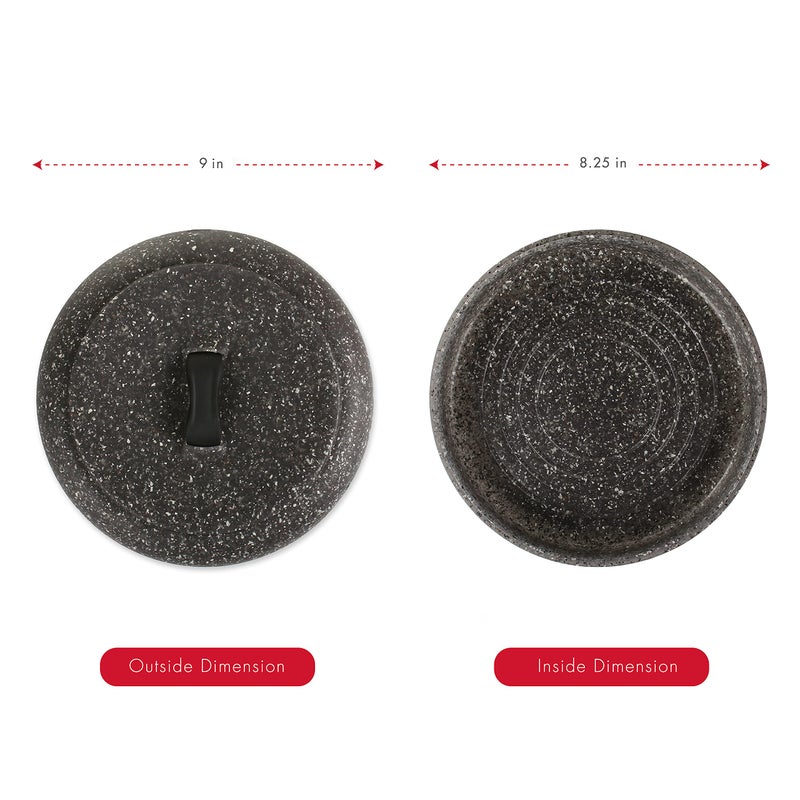 Dexas Tortilla Warmer 8.5x8.5 x 2.5 Inches, Microwavable Tortilla Warmer,Granite Pattern Color, Perfect for Warming Tortillas, Bread, Pancakes, Cornbread, Food Warmers, Durable Tortilla Warmer - Image 3