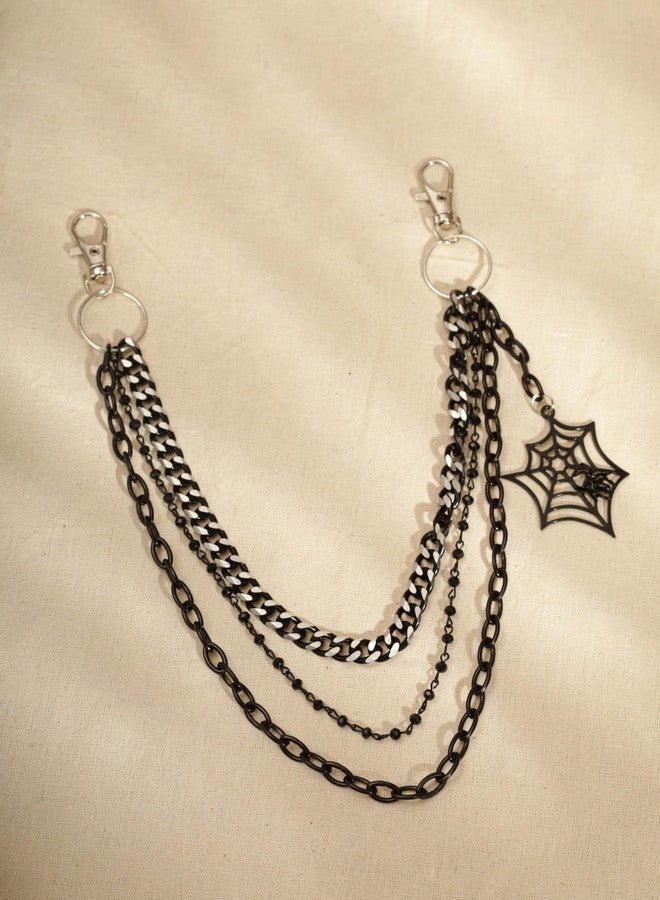 HAQUIL Vintage Punk Chain Layered Waist Chain Spider Web Chain for Jeans Pants for Women Men Body Chain Jewelry Accessories - Image 5