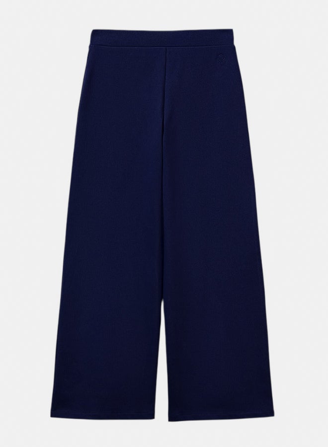 Benetton Girls Wide trousers in stretch cotton - Image 1