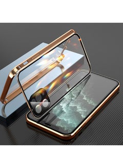 Digital Computer/iphone Protective Case - Pink Floral Design-Color:Gold-Applicable Model:iphone13 Pro